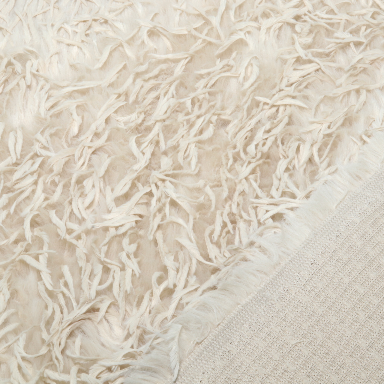 Tissu manteau Zottel - Maille jacquard Beige uni-1 Tissu manteau Zottel - Maille jacquard Beige uni-1