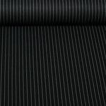 Jersey - Rayures fines jacquard noires