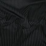 Jersey - Jacquard a righe sottili nero Jersey - Jacquard a righe sottili nero