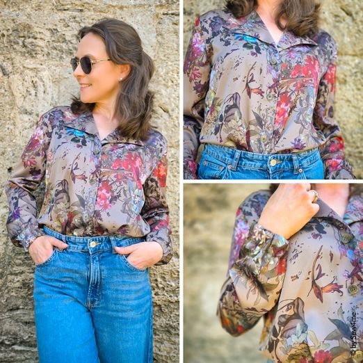 Bluse Fiona - mit Revers - V-Ausschnitt - Schnittmuster eBook