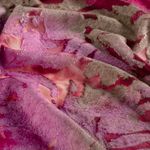 Jersey – Jacquard med blomstermønster, udbrændt, tie-dye, lyserød