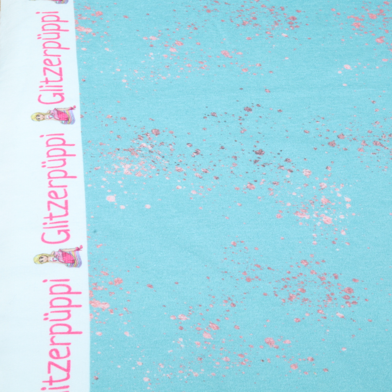 Jogging - Glitzerpüppi Impression numérique Turquoise-1 Jogging - Glitzerpüppi Impression numérique Turquoise-1