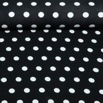 Viskosejersey - Punkte Polka Dots Schwarz Weiß Viskosejersey - Punkte Polka Dots Schwarz Weiß