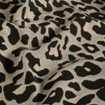 Viskose-popelin – Leo Beige Viskose-popelin – Leo Beige