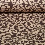 Stricksweat - Jacquard Doubleface Leo Braun Beige Stricksweat - Jacquard Doubleface Leo Braun Beige