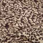 Strikket sweatshirt – Jacquard, dobbeltvævet, leopardmønster, brun og beige Strikket sweatshirt – Jacquard, dobbeltvævet, leopardmønster, brun og beige