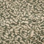 Strikket sweatshirt – Jacquard, dobbeltsidet, leopardmønster, grøn og beige Strikket sweatshirt – Jacquard, dobbeltsidet, leopardmønster, grøn og beige