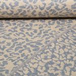 Stricksweat - Jacquard Doubleface Leo Jeansblau Beige Stricksweat - Jacquard Doubleface Leo Jeansblau Beige