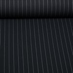 Romanit-Jersey - Nadelstreifen 15mm Schwarz Romanit-Jersey - Nadelstreifen 15mm Schwarz