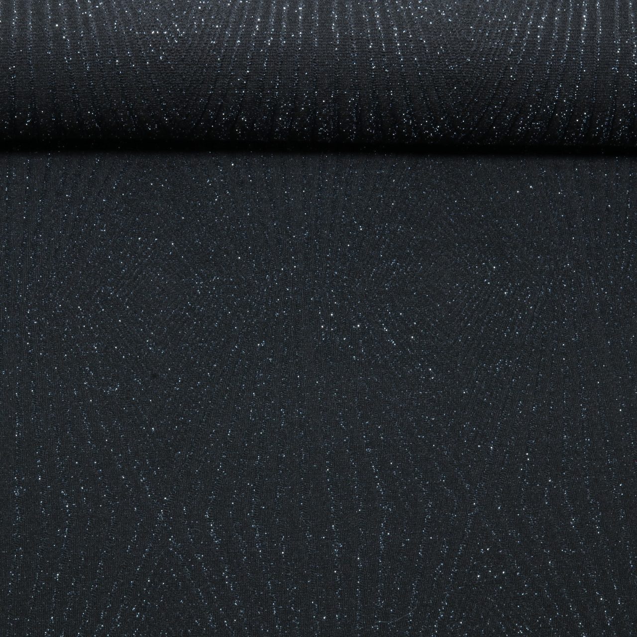 Jersey - Glitzer Geometrisch Schwarz Silber-0 Jersey - Glitzer Geometrisch Schwarz Silber-0