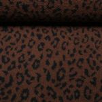 Polaire teddy - Petit motif léopard marron et noir Polaire teddy - Petit motif léopard marron et noir