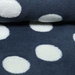 Polaire teddy - XXL à pois, Bleu jeans et Blanc Polaire teddy - XXL à pois, Bleu jeans et Blanc