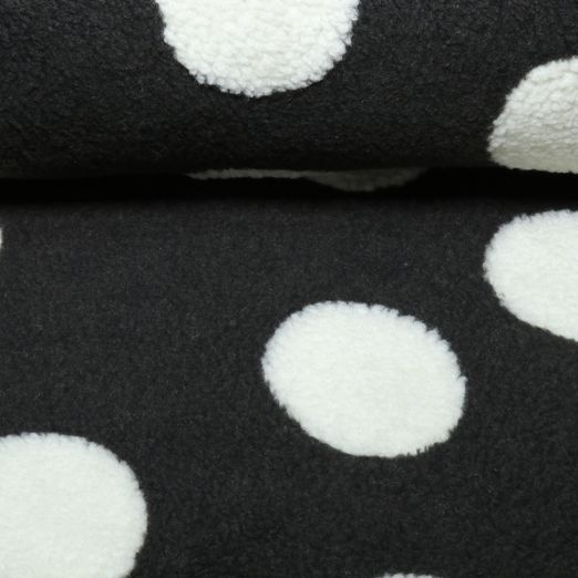 Polaire teddy - XXL à pois noirs et blancs Polaire teddy - XXL à pois noirs et blancs