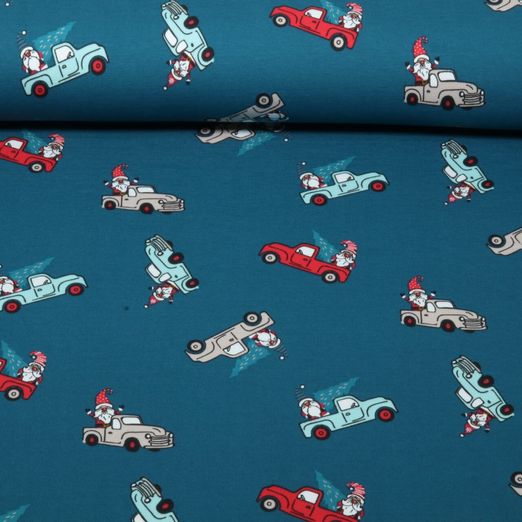 Jersey - Le Père Noël dans son camion Bleu pétrole Jersey - Le Père Noël dans son camion Bleu pétrole