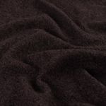 Tessuto per cappotto - Bouclé di lana marrone scuro
