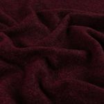 Tessuto per cappotto - Bouclé di lana rosso vino