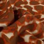Viscosa - Crepé Leo rojo teja Viscosa - Crepé Leo rojo teja
