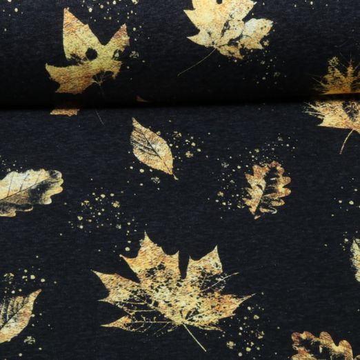 Jogging - Glitzerpüppi Impression numérique Feuilles d'automne Noir Jogging - Glitzerpüppi Impression numérique Feuilles d'automne Noir