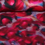 Jersey Romanite - Motif abstrait impression numérique rouge Jersey Romanite - Motif abstrait impression numérique rouge