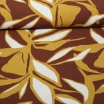 Viscose - Feuilles en crêpe marron Viscose - Feuilles en crêpe marron