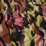 Jersey de viscose - Abstrato azul-marinho e verde Jersey de viscose - Abstrato azul-marinho e verde