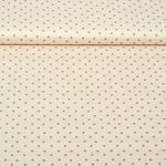 Popeline de coton - Mini pattes d'animaux, Beige