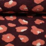 Polaire teddy - Léopard XL Bordeaux Polaire teddy - Léopard XL Bordeaux
