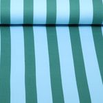 Sommersweat - French Terry Blockstreifen Hellblau Grün Sommersweat - French Terry Blockstreifen Hellblau Grün