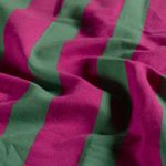 Sommarsweatshirt – French Terry med blockränder, rosa och grönt
