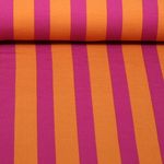 Sommersweat - French Terry Blockstreifen Orange Pink Sommersweat - French Terry Blockstreifen Orange Pink