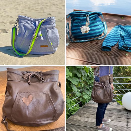 Beuteltasche - SWEATY - Schnittmuster eBook Beuteltasche - SWEATY - Schnittmuster eBook