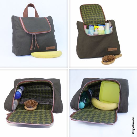 Kulturtasche - LUNCHKULTUR - Schnittmuster eBook Kulturtasche - LUNCHKULTUR - Schnittmuster eBook