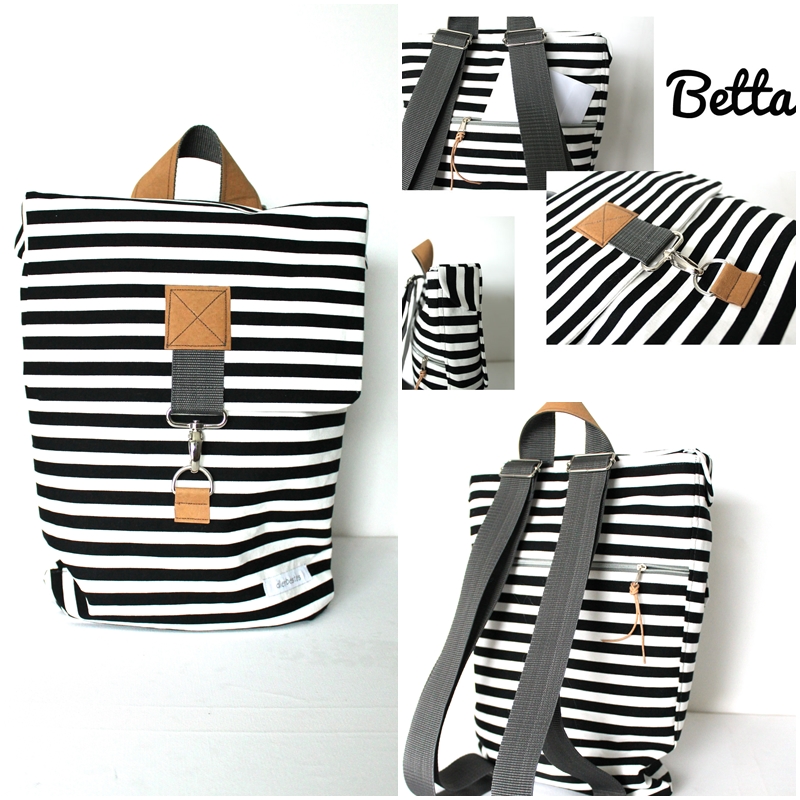 Rucksacktasche - BETTA - Schnittmuster eBook-4 Rucksacktasche - BETTA - Schnittmuster eBook-4