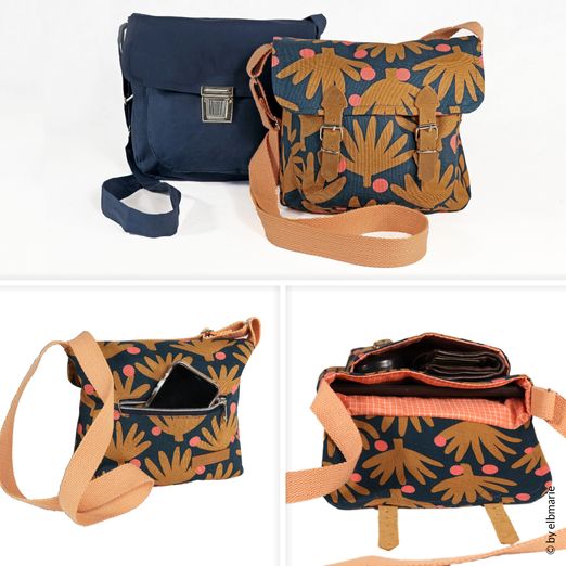 Schultertasche - PHINE - Schnittmuster eBook Schultertasche - PHINE - Schnittmuster eBook