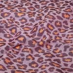Canvas – Jacquard, leopardmönster, lila, orange Canvas – Jacquard, leopardmönster, lila, orange
