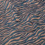 Canvas – Jacquard Zebra Petrol Orange Canvas – Jacquard Zebra Petrol Orange