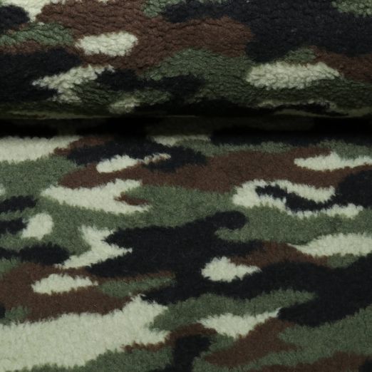 Polaire teddy - Vert camouflage multicolore Polaire teddy - Vert camouflage multicolore