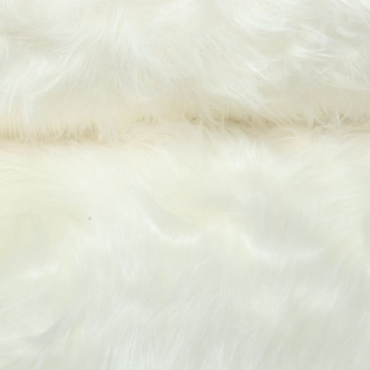 Fourrure synthétique hirsute, couleur unie Ecru Fourrure synthétique hirsute, couleur unie Ecru