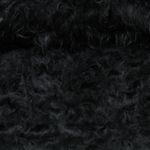 Fourrure synthétique hirsute, Noir uni Fourrure synthétique hirsute, Noir uni