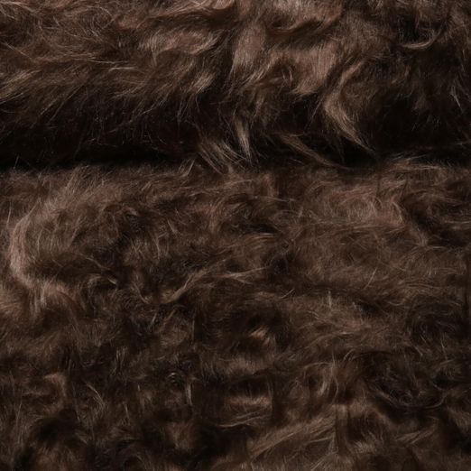 Fourrure synthétique hirsute, couleur marron uni Fourrure synthétique hirsute, couleur marron uni