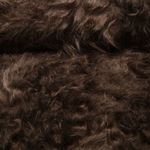 Fourrure synthétique hirsute, couleur marron uni Fourrure synthétique hirsute, couleur marron uni