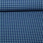Seersucker - Karo Marine Hellblau Seersucker - Karo Marine Hellblau