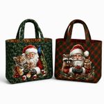 Canvas Taschen Panel - Stenzo Digital Wendetasche Xmas Santa Multicolor Canvas Taschen Panel - Stenzo Digital Wendetasche Xmas Santa Multicolor