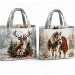 Canvas Taschen Panel - Stenzo Digital Wendetasche Xmas Tiere Multicolor Canvas Taschen Panel - Stenzo Digital Wendetasche Xmas Tiere Multicolor