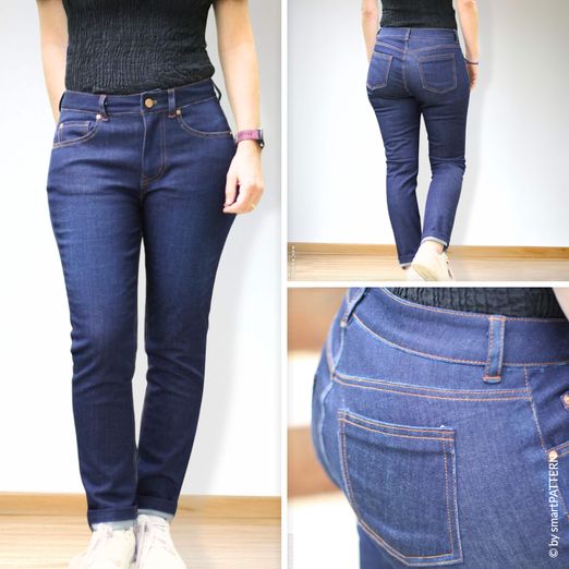 schmale Stretch - Jeans - Schnittmuster eBook