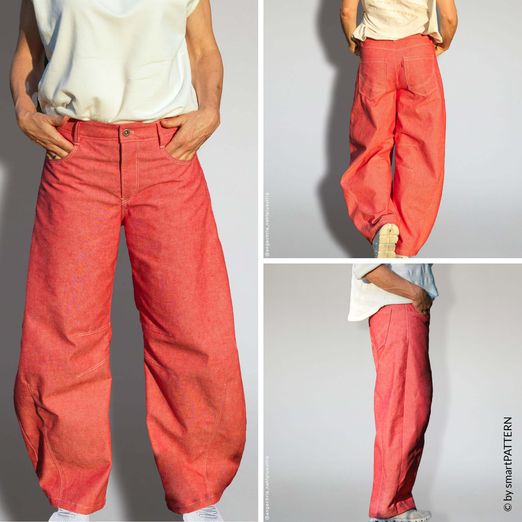 Hose - Barrel-Leg-Jeans - Schnittmuster eBook Hose - Barrel-Leg-Jeans - Schnittmuster eBook