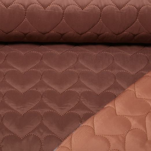 Steppstoff - B-Trendy Wasserdicht Herzen Braun Steppstoff - B-Trendy Wasserdicht Herzen Braun