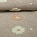 Mantelstoff - B-Trendy 3D-Blumen Sand Mantelstoff - B-Trendy 3D-Blumen Sand
