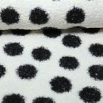 Tissu pour peluche - B-Trendy Grands pois noirs
