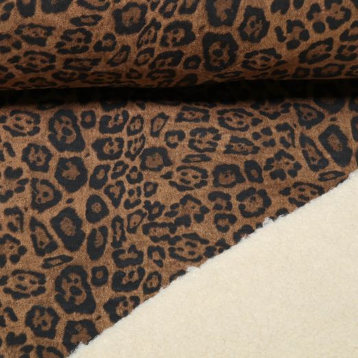 Scuba Wildlederimitat - B-Trendy Leo mit Teddy Hellbraun Scuba Wildlederimitat - B-Trendy Leo mit Teddy Hellbraun